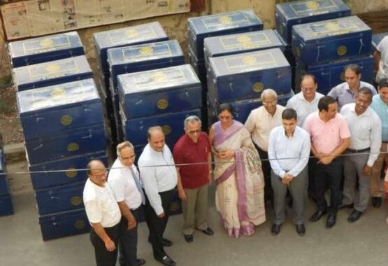 Flagging off for Uttarakhand. Shelter Kits ready to get dispatched for Uttarakhand Flood in the year 2013