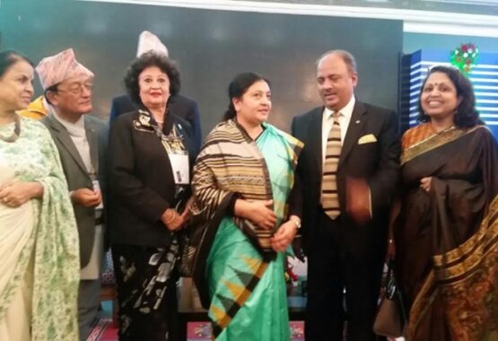 With Smt. Bidya Devi Bhandari, President of Nepal