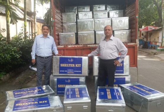 Flagging off Shelter Kits for Kerala Floods in the year 2018