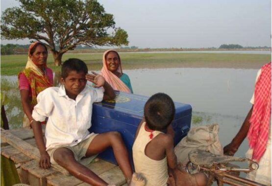 Shelter Kits for flood victims in Supaul, Bihar in the year